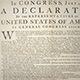 Detail of the declaration of independence.