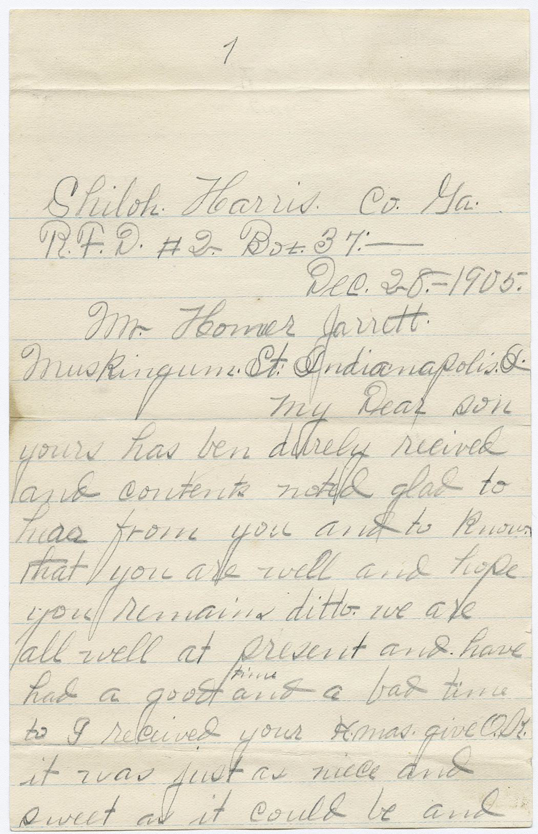 “You just aught to be here now” Letters of a Black Family in the Early