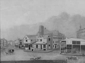 Old Feather Store Oil on canvas