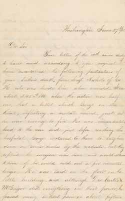 Letter from Julius M. Lathrop to [James] Baxter, 27 June 1862 