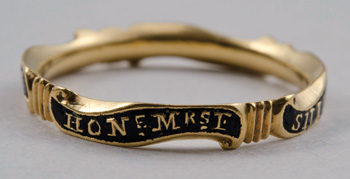 Frances Shirley mourning ring Gold, enamel