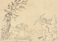 Automaton drawing of Cupid