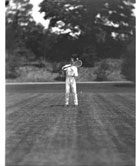 High-speed photograph of tennis player
