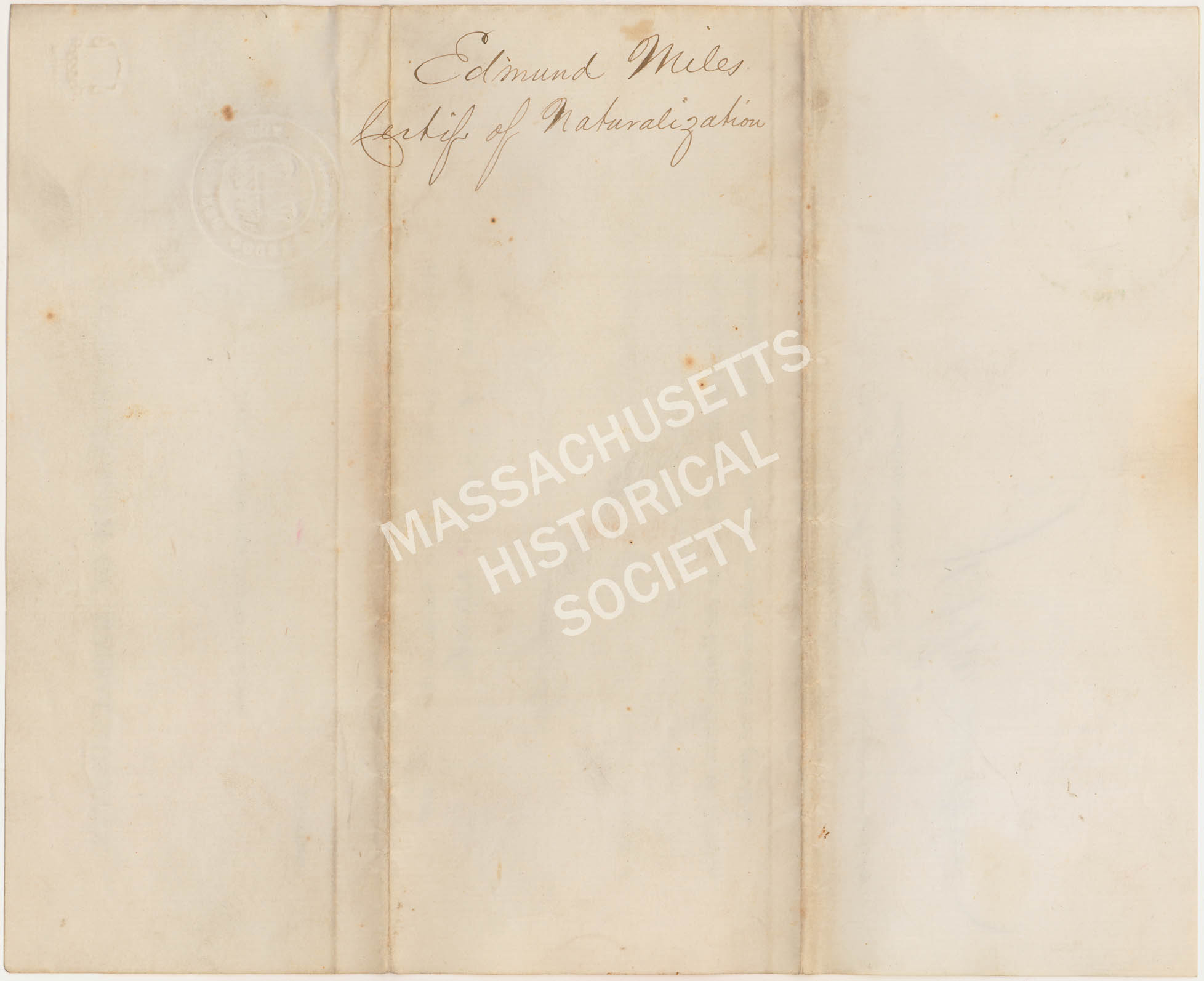 Edmund Miles Papers, 18601959