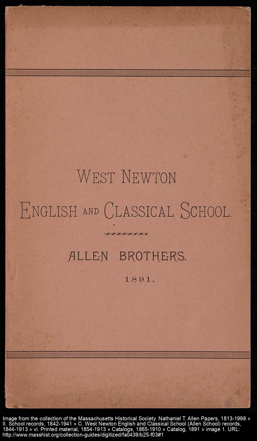 Nathaniel T. Allen Papers, 1813-1998