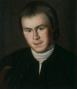 Reverend John Eliot Portrait, oil on canvas