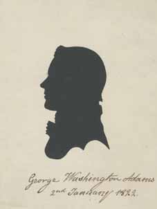 `George Washington Adams, 2nd January 1822` Silhouette