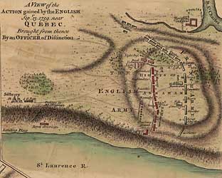 A View of the Action Gained by the English Sepr. 13, 1759 Near Quebec 