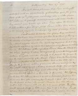 Letter from St. George Tucker to Jeremy Belknap, 27 November 1795 