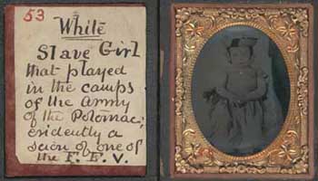 White slave girl Ambrotype