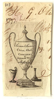 Bill (fragment) from Samuel Sumner to H. G. Otis, 25 July 1797 