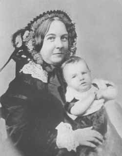 Elizabeth Cady Stanton and unidentified child Photomechanical