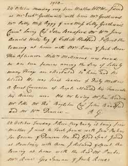 John Rowe diary 11, 24 October 1774, page 1920 John Rowe diary 11, 24 October 1774, page 1920