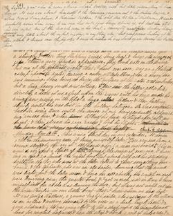 Two Years before the Mast: A Personal Narrative of Life at Sea, manuscript page 37 Manuscript