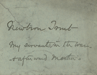 Envelope containing photographs of the Loring family servants 