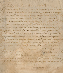 Fable of the fox and the weasel Manuscript