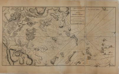 Boston, its environs and harbour, with the rebels works raised against that town in 1775 / from the observations of Lieut. Page of His Majesty’s Corps of Engineers, and from the plans of Capt. Montresor Boston, its environs and harbour, with the rebels works raised against that town in 1775 / from the observations of Lieut. Page of His Majesty’s Corps of Engineers, and from the plans of Capt. Montresor