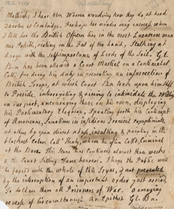 Letter from Hannah Winthrop to Mercy Otis Warren, 4 February 1778 Manuscript