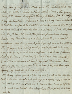 Letter from Hannah Winthrop to Mercy Otis Warren, 2 January 1781 Manuscript