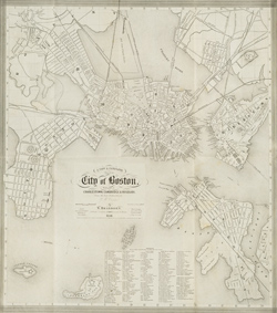 A new & complete map of the City of Boston : with part of Charlestown, Cambridge and Roxbury A new & complete map of the City of Boston : with part of Charlestown, Cambridge and Roxbury