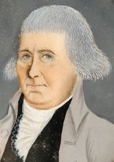 John Gray Miniature portrait, watercolor on ivory