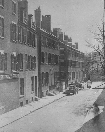 Avon Place, looking from Washington St. Lantern slide