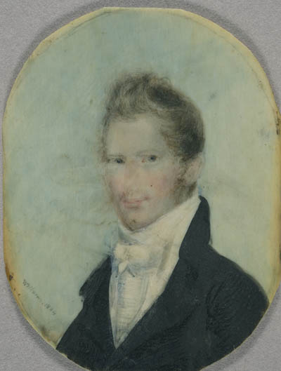 James Kidder Miniature portrait, watercolor on ivory