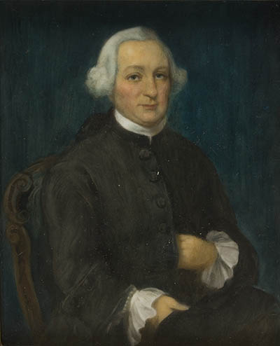 John Still Winthrop Miniature portraits, oil on porcelain John Still Winthrop Miniature portraits, oil on porcelain