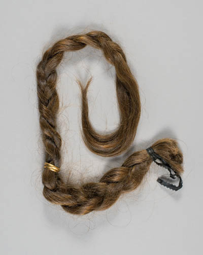 Braid of hair belonging to Mary Louisa Spurr Hoar Braid of hair belonging to Mary Louisa Spurr Hoar