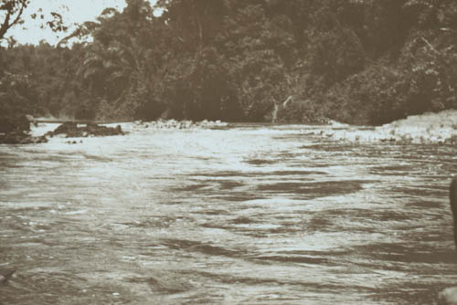 Rapids in the Ancobra [sic] River Lantern slide