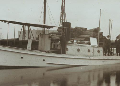 `Palmer` at wharf, Boston Lantern slide