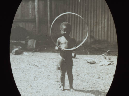 A little girl, one of our neighbors Lantern slide