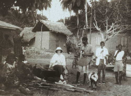 Resting Lantern slide