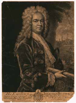 His Excellency, Jonathan Belcher, Esqr. Mezzotint engraving His Excellency, Jonathan Belcher, Esqr. Mezzotint engraving