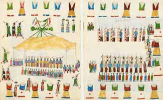 Cheyenne medicine pow-wow Ink, watercolor on wove paper