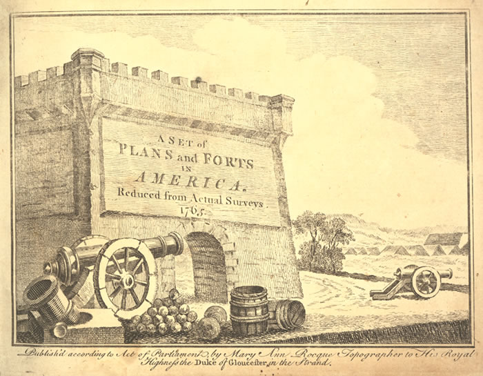 A Set of Plans and Forts in America, 1765